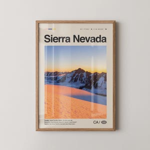 Sierra Nevada Print California, Sierra Nevada Wall Art, Sierra Nevada Poster, Sierra Nevada Photo, Yosemite National Park, Lake Tahoe