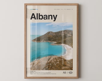 Albany Print Australia, Albany Wall Art, Albany Poster, Albany Photo, Albany Wall Décor, Albany Map, Australia