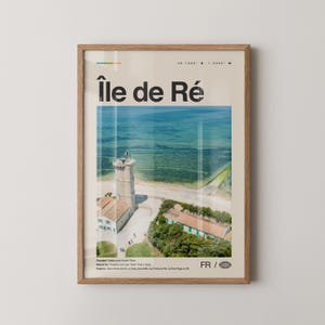 Ile De Re Print, Île de Ré Wall Art, Île de Ré Poster, Île de Ré Photo, Île de Ré Wall Décor, Île de Ré Map, France