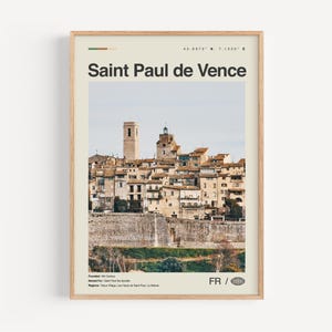 Saint Paul de Vence Poster schwarz weiß, Saint Paul de Vence Poster, Saint Paul de Vence Poster, Saint Paul de Vence Foto, Dekoration, Karte