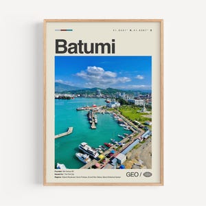 Batumi Print Batumi, Georgien Wandkunst, Batumi Poster, Batumi Foto, Schwarzmeerküste, Alphabet Tower, Batumi Blvd, Botanischer Garten