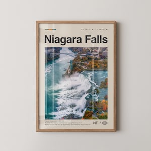Niagara Falls Print North America, Niagara Falls Wall Art, Niagara Falls Poster, Niagara Falls Photo, Canada, United States