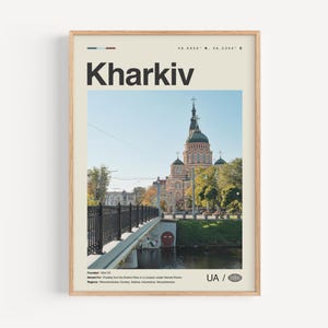 Charkiw Print Schwarzweiß, Charkiw Wandkunst, Charkiw Poster, Charkiw Foto, Charkiw Wanddekor, Charkiw Karte, Ukraine