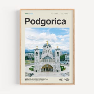 Podgorica Print Schwarzweiß, Podgorica Wandkunst, Podgorica Poster, Podgorica Foto, Podgorica Wanddekor, Podgorica Karte, Fotodruck, Podgorica Karte, Podgorica Foto, Podgorica Foto, Podgorica Foto