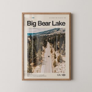 Big Bear Lake Print California, Big Bear Lake Wall Art, Big Bear Lake Poster, Big Bear Lake Photo, Big Bear Mountain Resort, Boulder Bay