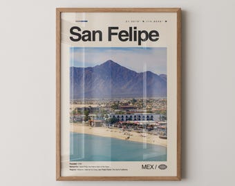 San Felipe Print Mexico, San Felipe Wall Art, San Felipe Poster, San Felipe Photo, San Felipe Beach, Malecón, Valle de los Gigantes, El Dora