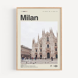 Milan Print Schwarzweiß Nr. 3, Milan Wandkunst, Milan Poster, Milan Foto, Milan Wanddekor, Milan Map, Italien