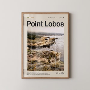Point Lobos-afdruk Californië, Point Lobos-muurkunst, Point Lobos-poster, Point Lobos-foto, Point Lobos State Natural Reserve, China Cove