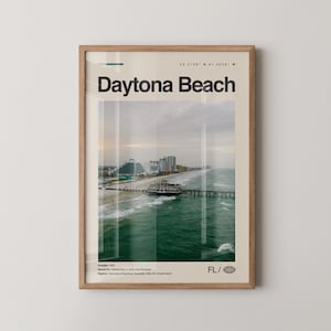 Daytona Beach Print Florida, Daytona Beach Wall Art, Daytona Beach Poster, Daytona Beach Photo, Daytona International Speedway, Daytona