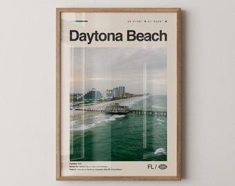 Daytona Beach Print Florida, Daytona Beach Wall Art, Daytona Beach Poster, Daytona Beach Photo, Daytona International Speedway, Daytona