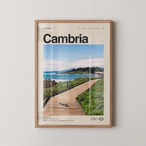 Cambria Print California, Cambria Wall Art, Cambria Poster, Cambria Photo, Moonstone Beach, Fiscalini Ranch Preserve, Nitt Witt Ridge