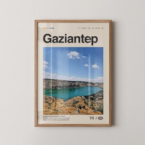 Gaziantep Print, Gaziantep Wall Art, Gaziantep Poster, Gaziantep Photo, Gaziantep Wall Décor, Gaziantep Map, Turkey