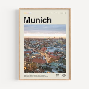 München Print schwarz weiß Nr. 2, München Wandkunst, München Poster, München Foto, München Wanddekoration, München Karte, Deutschland