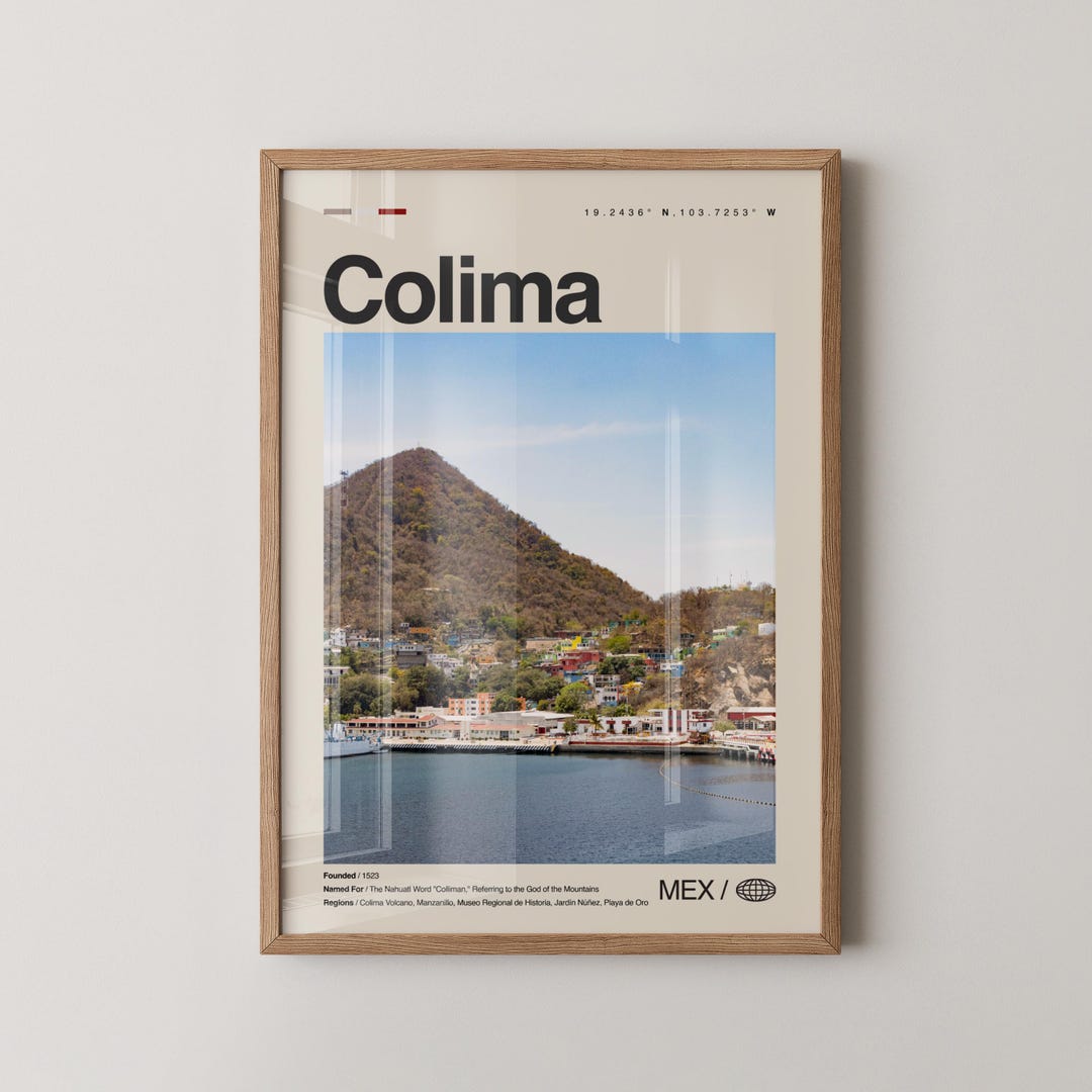 Colima Print Mexico, Colima Wall Art, Colima Poster, Colima Photo ...