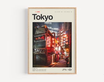 Japan, Tokyo Wall Art, Tokyo Poster, Tokyo Photo, Tokyo, Shibuya Crossing, Tokyo Tower, Asakusa, Akihabara, Shinjuku, Tsukiji Market