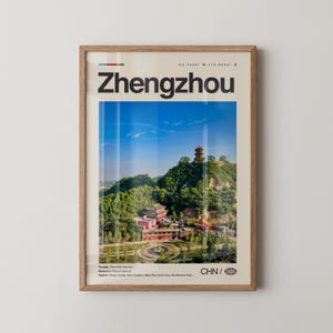 Zhengxiu Poster China, Zhengxiu Wandkunst, Zhengxi Poster, Zhengxiu Foto, Henan, Shaolin Tempel, Gelber Fluss Landschaft