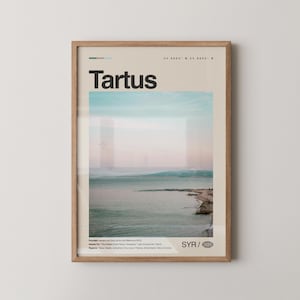 Tartus print, Tartus wall art, Tartus poster, Tartus photo, Tartus Old City, Tartus Port, Crusader Castle, al-Safir Mosque, al-Kabir Mosque