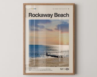 Rockaway Beach Print New York, Rockaway Beach Wall Art, Rockaway Beach Poster, Rockaway Beach Photo, Rockaway Beach Boardwalk