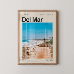 Del Mar Print California, Del Mar Wall Art, Del Mar Poster, Del Mar Photo, Del Mar Beach, Torrey Pines State Reserve, Del Mar Racetrack