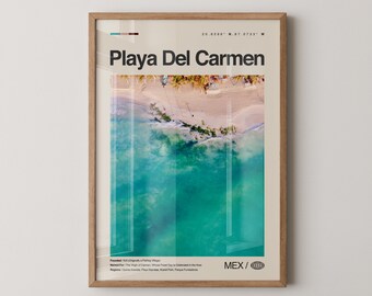 Impressão de Playa del Carmen México, arte de parede de Playa del Carmen, pôster de Playa del Carmen, foto de Playa del Carmen, Quinta Avenida, Playa Mamitas