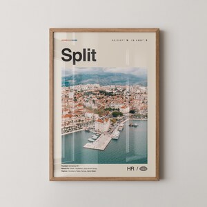 Split Print, Split Wandkunst, Split Poster, Split Foto, Split Wanddekor, Kroatien, Dalmatien, Hrvatska, Europa