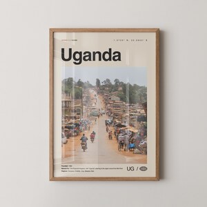 Uganda Print, Uganda Wall Art, Uganda Poster, Uganda Photo, Uganda Wall Decor, Country Art Print, Kampala, Africa