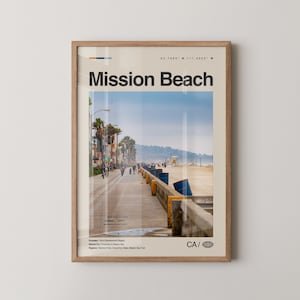 Mission Beach Print California, Mission Beach Wall Art, Mission Beach Poster, Mission Beach Photo, Belmont Park, Ocean Front Walk, South