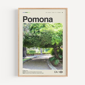 Pomona Print Kalifornien, Pomona Wandkunst, Pomona Poster, Pomona Foto, Pomona Fairplex, Pomona Fox Theater, Rancho Santa Ana Botanischer Garten