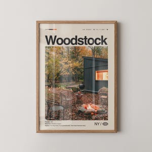 Woodstock Print New York, Woodstock Wall Art, Woodstock Poster, Woodstock Photo, Woodstock Festival Site, Catskill Mountains