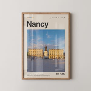 Nancy Print, Nancy Wall Art, Nancy Poster, Nancy Photo, Nancy Wall Décor, Nancy Map, France