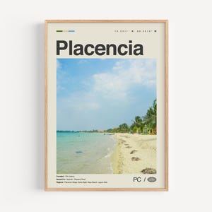 Placencia Print schwarz und weiß, Placencia Wandkunst, Placencia Poster, Placencia Foto, Placencia Wanddekoration, Placencia Karte, Belize