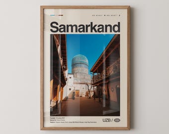 Samarkand Print Samarkand, Uzbekistan Wall Art, Samarkand Poster, Samarkand Photo, Registan Square, Shah-i-Zinda, Gur-e-Amir, Bibi-Khanym