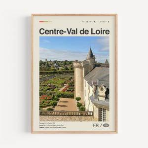 Zentrum Val de Loire Druck Schwarzweiß, Zentrum-Val de Loire Wandkunst, Zentrum-Val de Loire Poster, Zentrum-Val de Loire Foto, Dekor, Karte