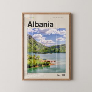 Albanië print nr. 1, Albanië kunst aan de muur, Albanië poster, Albanië foto, Albanië muur decor, Country Art Print