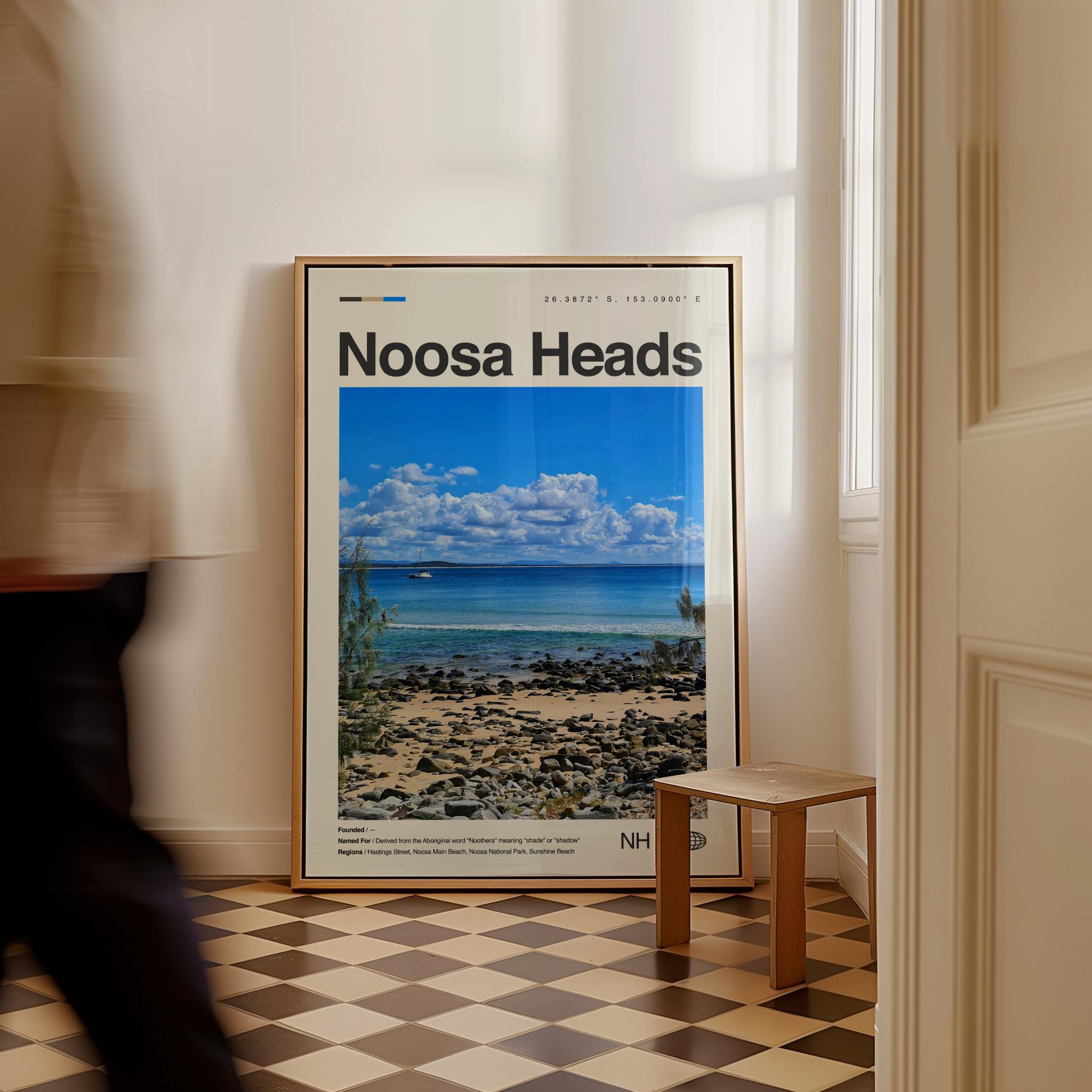 Noosa Heads-print nr. 2, Noosa Heads-muurkunst, Noosa Heads-poster