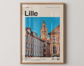 Lille Print, Lille Wall Art, Lille Poster, Lille Photo, Lille Wall Décor, Lile, France, Hauts-de-France