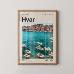 Hvar Print, Hvar Wandkunst, Hvar Poster, Hvar Foto, Hvar Wanddekor, Split Dalmatien, Hrvatska, Kroatien