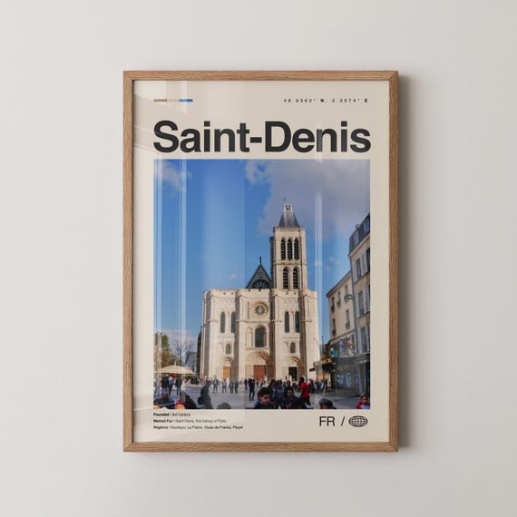 Saint Denis Print, Saint-denis Wall Art, Saint-denis Poster, Saint