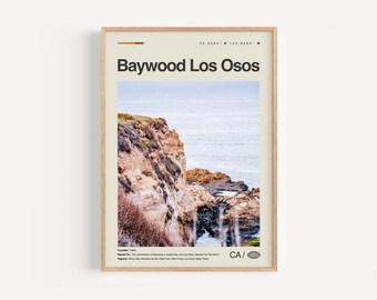 Baywood-Los Osos Impresión California, Baywood-Los Osos Wall Art, Cartel de Baywood-Los Osos, Foto de Baywood-Los Osos, Parque Estatal Montana de Oro