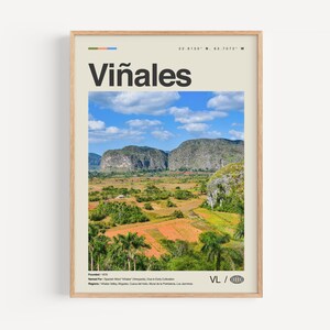 Vinales Druck Schwarzweiß, Viñales Wandkunst, Viñales Poster, Viñales Foto, Viñales Wanddekor, Viñales Karte, Kuba