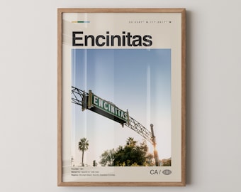 Encinitas Print California, Encinitas Wall Art, Encinitas Poster, Encinitas Photo, Moonlight Beach, San Diego Botanic Garden, Swami’s Beach