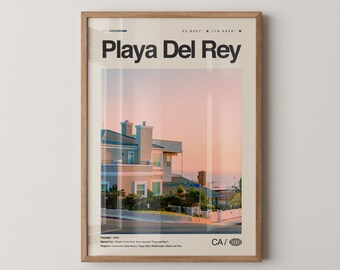 Playa del Rey Print California, Playa del Rey Wall Art, Playa del Rey Poster, Playa del Rey Photo, Dockweiler State Beach, Ballona Wetlands,