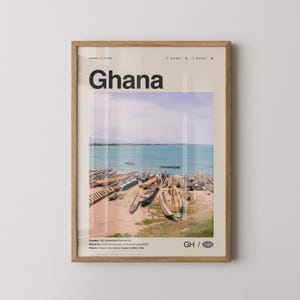 Ghana Print No 1, Ghana Wall Art, Ghana Poster, Ghana Photo, Ghana Wall Decor, Country Art Print, Accra, Africaالغردقة
