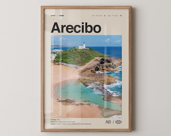 Arecibo Print No 2, Arecibo Wall Art, Arecibo Poster, Arecibo Photo, Arecibo Wall Décor, Arecibo Map, Puerto Rico