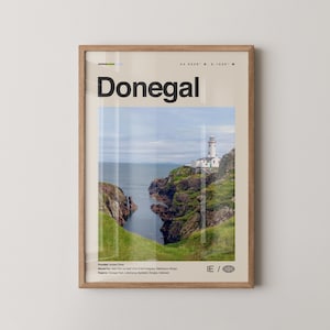 Donegal Print, Donegal Wall Art, Donegal Poster, Donegal Photo, Donegal Wall Décor, Donegal Map, Ireland