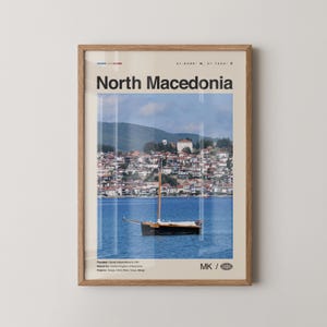 North Macedonia Print, North Macedonia Wall Art, North Macedonia Poster, Macedonia, Skopje, Yugoslavia, Balkan, Europe