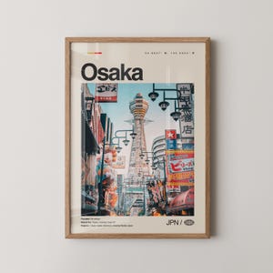 Japan, Osaka Wall Art, Osaka Poster, Osaka Photo, Osaka, Osaka Castle, Dotonbori, Shinsaibashi, Umeda Sky Building, Universal Studios Japan
