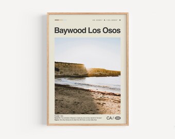 Baywood-Los Osos Impresión California, Baywood-Los Osos Wall Art, Cartel de Baywood-Los Osos, Foto de Baywood-Los Osos, Parque Estatal Montana de Oro