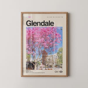 Glendale Print California, Glendale Wall Art, Glendale Poster, Glendale Photo, Brand Park, The Americana at Brand, Forest Lawn Memorial Park