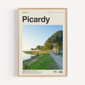 Picardie Poster Schwarzweiß, Picardie Wandkunst, Picardie Poster, Picardie Foto, Picardie Wanddekor, Picardie Karte, Frankreich